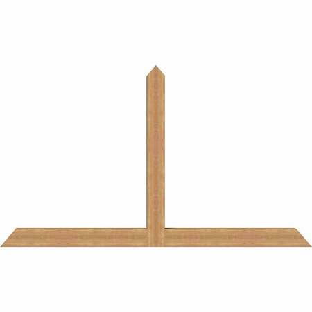 Ekena Millwork Portland Timber Gable Bracket, Western Red Cedar, 96"W x 56"H x 5 1/2"D x 5 1/2"F, 14/12 Pitch GBW096X56X0606POR00SWR